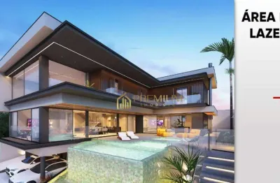 Sobrado com 4 dormitórios à venda, 631 m² por r$ 7.500.000,00 - condomínio reserva do paratehy - são josé dos campos/sp
