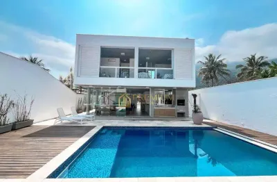 Sobrado com 5 dormitórios à venda, 388 m² por r$ 4.500.000,00 - guaecá - são sebastião/sp