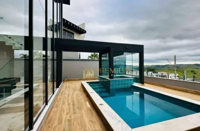 Sobrado com 4 dormitórios à venda, 472 m² por r$ 3.700.000,00 - condomínio residencial jaguary - são josé dos campos/sp