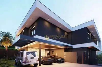 Sobrado com 4 dormitórios à venda, 560 m² por r$ 5.880.000,00 - condomínio reserva do paratehy - são josé dos campos/sp