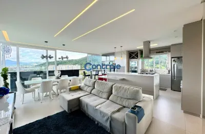 Cobertura com 4 dormitórios, 2 suítes e 1 demi -suite, no bairro pedra branca, palhoça.