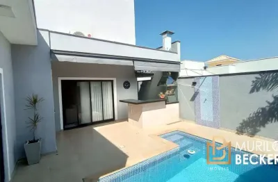 Casa térrea com armários, 3 dormitórios no condomínio terras do vale