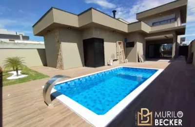 Casa térrea com mezanino, condomínio santa mônica em caçapava