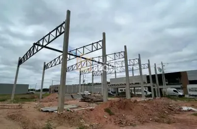 Terreno com estrutura de galpão - condomínio industrial multiplus ii