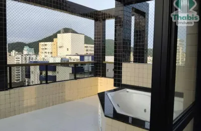 Apartamento cobertura duplex (113m2), com vista mar, 3 dormitórios, sendo 3 suítes, cozinha, sala ampla, pequeno  quintal com hidromassagem,