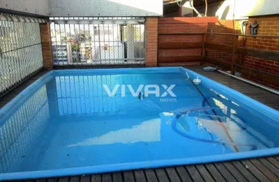 Cobertura com 4 quartos à venda na rua fábio luz, méier, rio de janeiro, 166 m2 por r$ 855.000