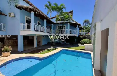 Casa em condomínio fechado com 4 quartos à venda na rua carlos soares pereira, jacarepaguá, rio de janeiro, 366 m2 por r$ 1.600.000