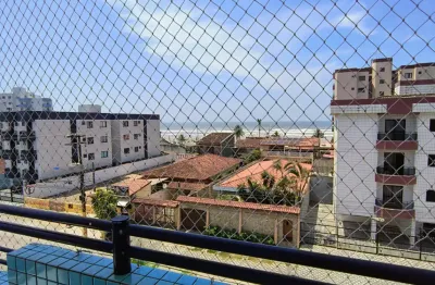 Apartamento de 1 dormitório com sacada vista mar | poucos passos da praia