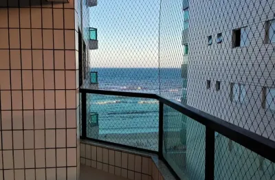 Apartamento mobiliado centro de mongaguá | sacada vista mar