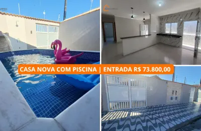 Casa com 2 quartos à venda na Rua Do Sol, 198, Balneário Samas, Mongaguá