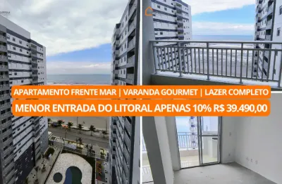 Apartamento frente mar | menor entrada do litoral apenas 10%