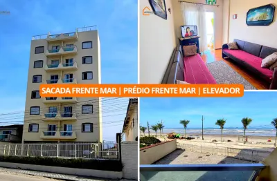 Apartamento frente mar | sacada frente mar | prédio com elevador