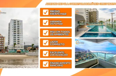 Apartamento já com piso em todos ambientes - varanda gourmet vista mar