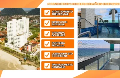 Apartamento frente mar | prédio com lazer completo | oportunidade