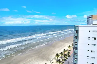 Apartamento varanda gourmet vista mar | prédio lazer completo