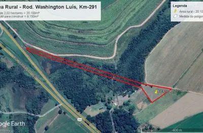 Chácara / sítio à venda na rodovia washington luiz, área rural de araraquara, araraquara, 20100 m2 por r$ 430.000