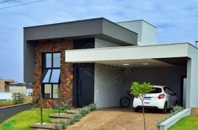 Casa em condomínio fechado com 3 quartos à venda na rua roma, residencial tivoli, araraquara, 162 m2 por r$ 990.000