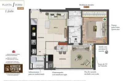 Apartamento com 1 quarto à venda na Avenida Nove de Julho, 141, Vila Adyana, São José dos Campos