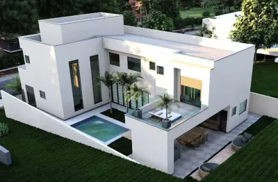 Sobrado com 4 suítes no alphaville 2 em final de construção