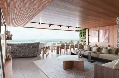Luxo e exclusividade frente mar, pronto pra morar! apartamento 4 quartos, 2 suítes posição nascente à venda em cabedelo - paraíba.