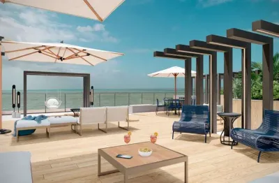 Pronto pra morar, frente mar, pé na areia! apartamento finamente mobiliado, 3 quartos, 1 suíte à venda em intermares, cabedelo - paraíba