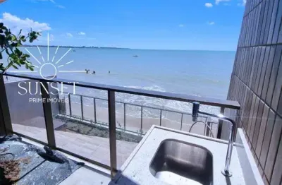 Alto padrão, frente mar, pé na areia! pronto pra morar! apartamento 3 quartos, 2 suítes à venda no jardim oceania joão pessoa, paraíba. ed. avoante