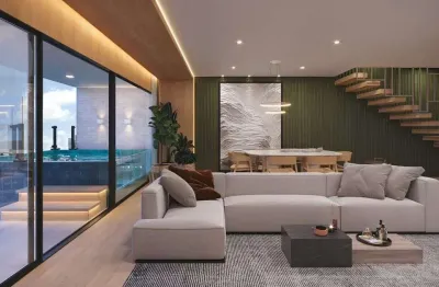 10% sinal + parcelinhas. cobertura duplex 3 quartos 2 suítes à venda na praia de camboinha em cabedelo - paraíba. entrega: 2026