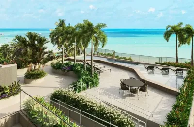 Lançamento de luxo à beira mar. apartamento garden com vista mar exclusiva 3 suítes à venda em cabo branco - joão pessoa - paraíba - entrega: 2027