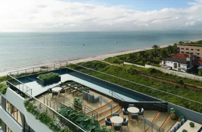 Pronto pra morar e investir no melhor beira mar pé na areia até 3 suítes de areia dourada - cabedelo