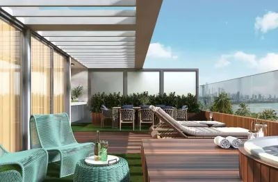 Lançamento frente mar. apartamento garden à venda em cabo branco - joão pessoa - paraíba - entrega em jun/27 ed. atlantis reserva cabo branco -