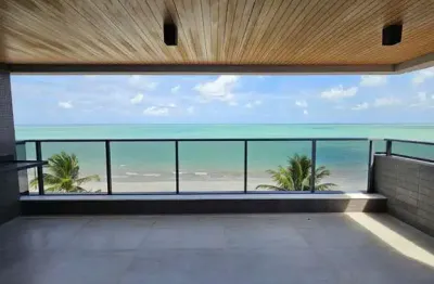 Apartamento pé na areia - 3 suítes à venda em cabedelo - paraíba | pronto pra morar. ed. solar porto fino - exclusividade frente mar