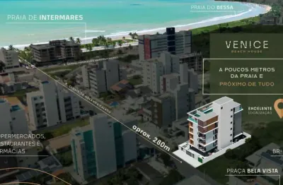 Venice beach house - 200m da praia! tabela especial investidor apartamentos 2 quartos em cabedelo