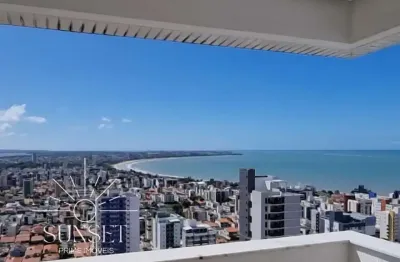 Cobertura duplex 3 quartos 3 suítes com vista mar à venda no bessa joão pessoa - paraíba. pronto pra morar no ed. jardim michelangelo