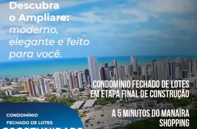 Terreno em condomínio fechado de alto padrão, próximo à praia. oportunidade única entre joão pessoa e cabedelo
