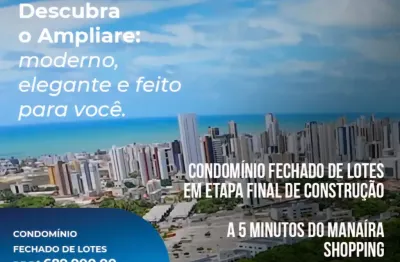 Terreno no condomínio fechado ampliare condomínio & clube em cabedelo / joão pessoa - pb