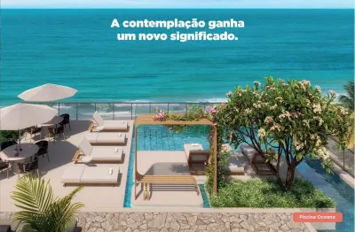 Frente mar, pé na areia. apartamento posição nascente 130m² alto padrão 3 suítes, vista mar espetacular na praia formosa - cabedelo
