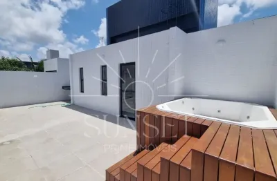 Jacuzzi + terraço amplo | cobertura duplex espetacular | 3 quartos | altiplano cabo branco joão pess