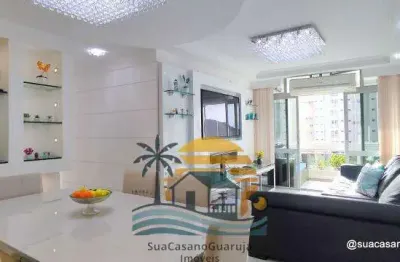 Apartamento com 3 dormitórios à venda, 100 m² por r$ 750.000,00 - praia da enseada – tortugas - guarujá/sp