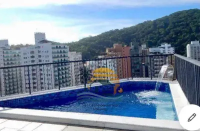 Cobertura com 3 dormitórios à venda, 300 m² por r$ 1.200.000,00 - barra funda - guarujá/sp