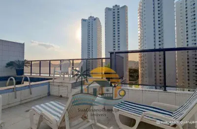 Cobertura costão das tartarugas 3 dormitórios à venda, 174 m² por r$ 990.000 - praia da enseada – tortugas - guarujá/sp