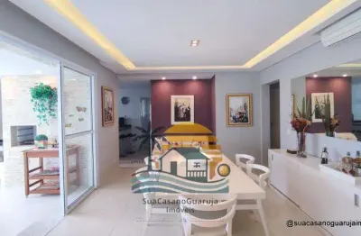 Apartamento verdemar com 3 dormitórios à venda, 158 m² por r$ 1.300.000 - praia da enseada – tortugas - guarujá/sp