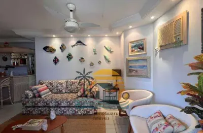 Apartamento com 2 dormitórios à venda, 160 m² por r$ 900.000,00 - praia da enseada – aquário - guarujá/sp