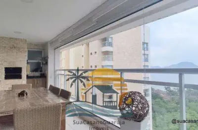 Apartamento verdemar com 3 dormitórios à venda, 158 m² por r$ 1.500.000 - praia da enseada – tortugas - guarujá/sp