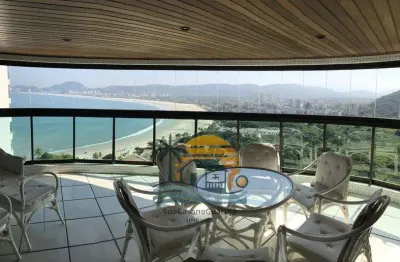 Apartamento frente mar venda 4 suites tortugas 224 m2 2 vagas parque enseada guaruja cod apf8106v