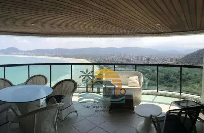 Apartamento frente mar 4 suites condominio tortugas guaruja 224 m2 2 vagas parque enseada cod apf4793v