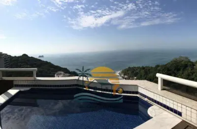 Apartamento vista mar condominio sorocotuba guaruja 4 suítes 175m2 2 vagas morro sorocotuba cod apc8910v