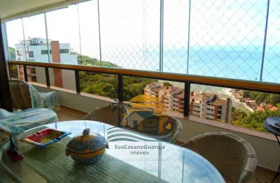Apartamento vista mar sorocotuba guaruja 4 suítes 175 m2 2 vagas morro sorocotuba cod apc3932v