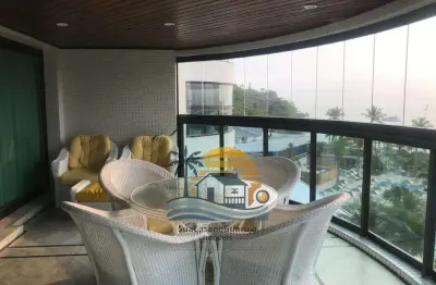 Apartamento frente mar venda 5 domitorios 4 suites tortugas 224 m2 2 vagas parque enseada guaruja cod ap3410318v