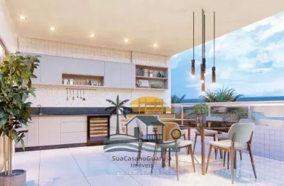 Praia grande, lançamento em frente ao mar, apartamento com 2 ou 3 dormitórios, 76 m² ou 140 m², 1 vaga ou 2 vagas, bairro caiçaras, lazer completo ln10502v