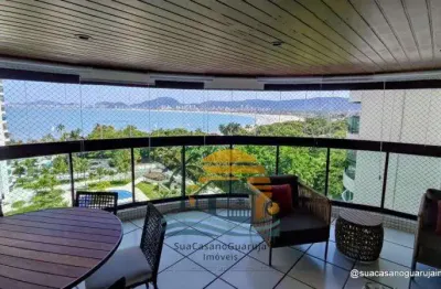 Apartamento 4 dormitorios 4 suites tortugas guaruja 224 m2 2 vagas frente mar parque enseada guaruja cod apf62621v